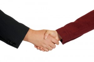 Professional handshake